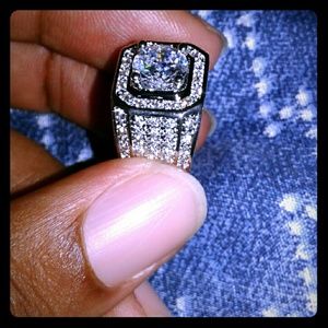 Diamond encrusted ring